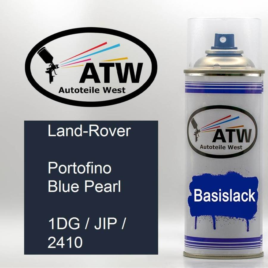 Land-Rover, Portofino Blue Pearl, 1DG / JIP / 2410: 400ml Sprühdose, von ATW Autoteile West.